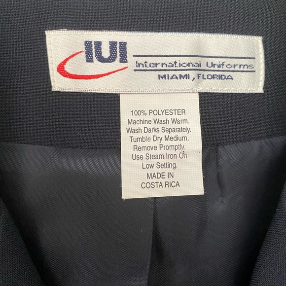 International Uniforms Vest Button Up Pockets Sleeveless Collared Lined S - Picture 8 of 9